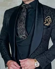 Высококачественные мужские свадебные костюмы 2021 итальянский дизайн на заказ черный смокинг для курения куртка 3 шт. костюмы для жениха для мужчин