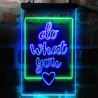 do what you love custom led neon light sign bedroom store wedding party bar club wall decor indoor outdoor dual color neon signs