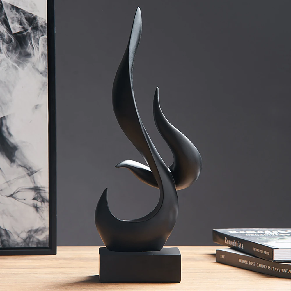 Statues for The Interior Modern Decorative Statue Abstract Flame Bird Sculptures Home Decor Living Room Resin Decoration | Дом и сад