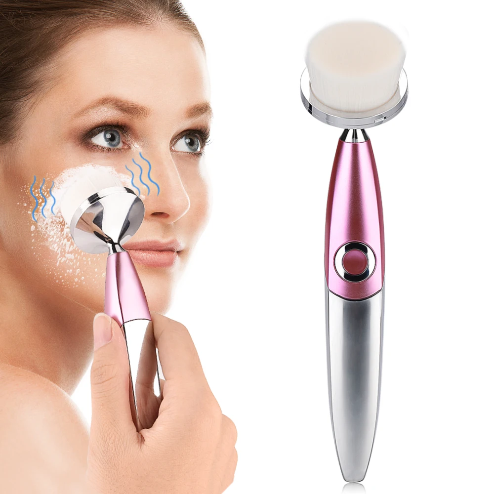 

3D Electric Face Cleaning Brush Ultrasonic Vibration Deep Pore Cleaner Acne Blackhead Dirt Remover Facial Massage Skin Care Tool