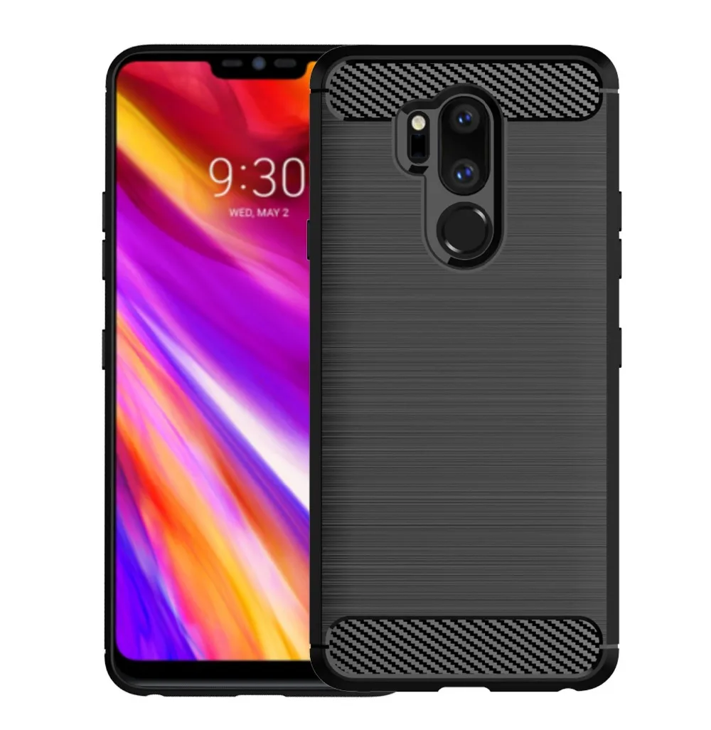 

Carbon Fiber Case for LG K51 Stylo 6 K50S Q51 Q70 K61 K31 Aristo 5 Plus Silicone TPU Skin Phone Bags Shell Cover