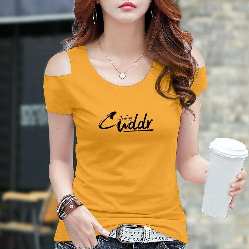 

2020 tees women clothe Summer orange Fashion T Shirt Women Woman Tshirt