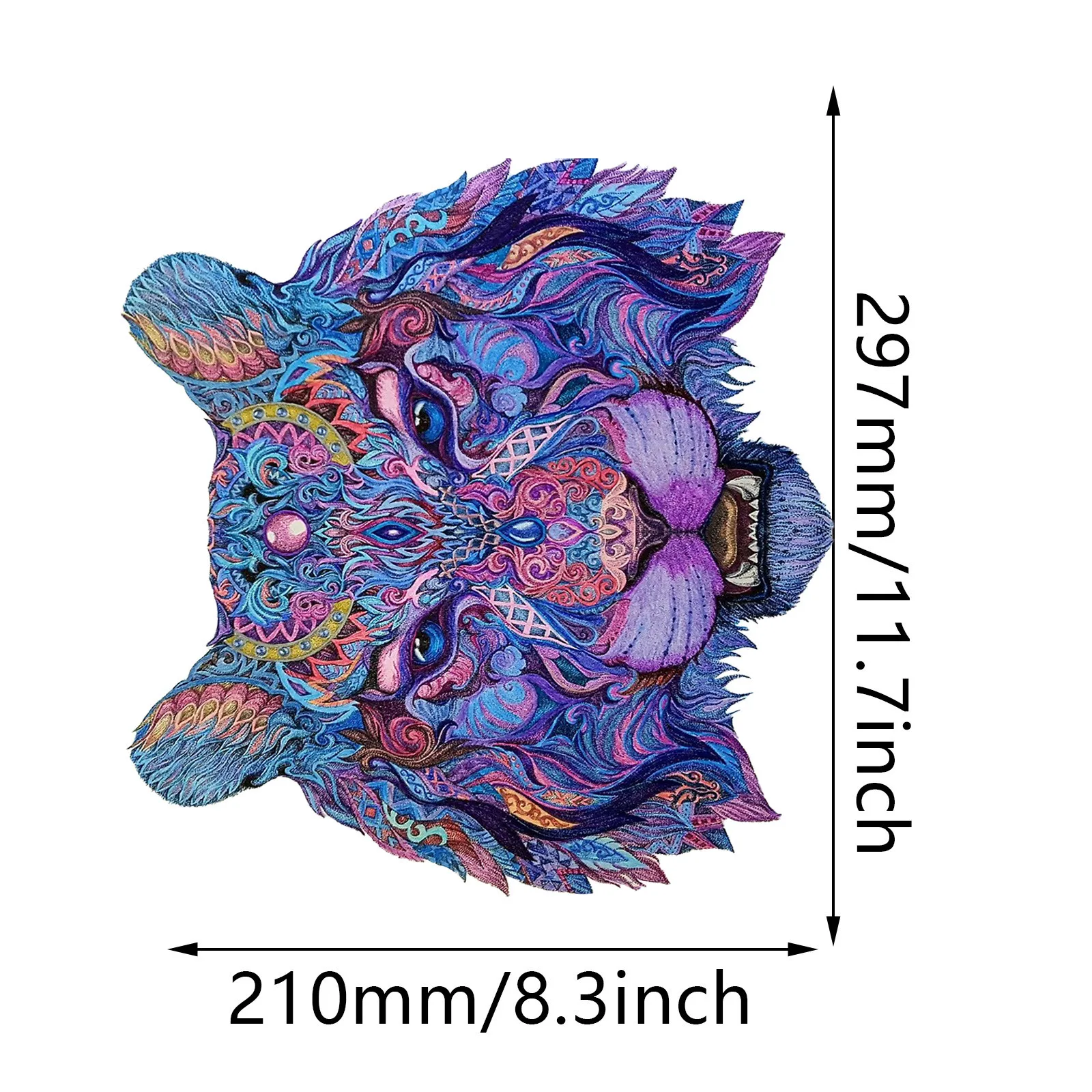 

Wooden Puzzle Unique Shape Pieces 3D Animal Puzzle Gift for Adults and Kids DIY Wooden Best Gift for Kids Family fun game#4