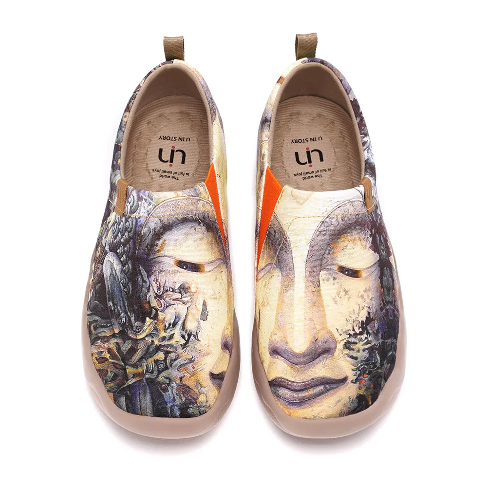 

UIN Women's Casual Urban Travel Painted Walking Slip On Lightweight Comfortable Canvas Fashion Sneakers