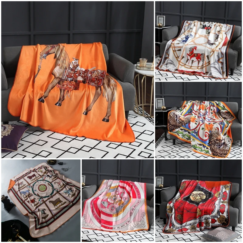 С леопардовым принтом плед роскошные декоративные настольные лампы Флисовое