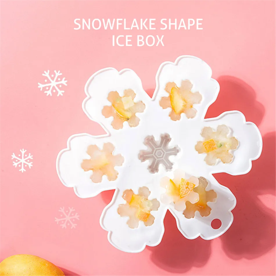 Снежинка ледяной куб плесень холодильник домашний ящик шлифовальный станок для