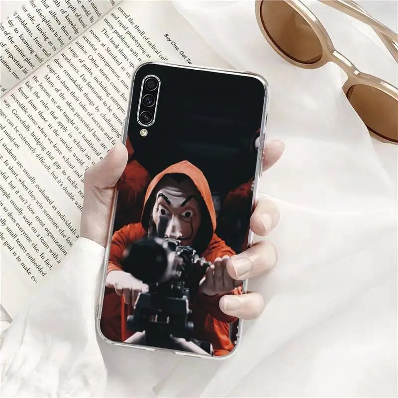 

Money Robbery paper house TV movie Phone Transparent Samsung A71 S9 10 20 HUAWEI p30 40 honor 10i 8x xiaomi note 8 Pro 10t 11