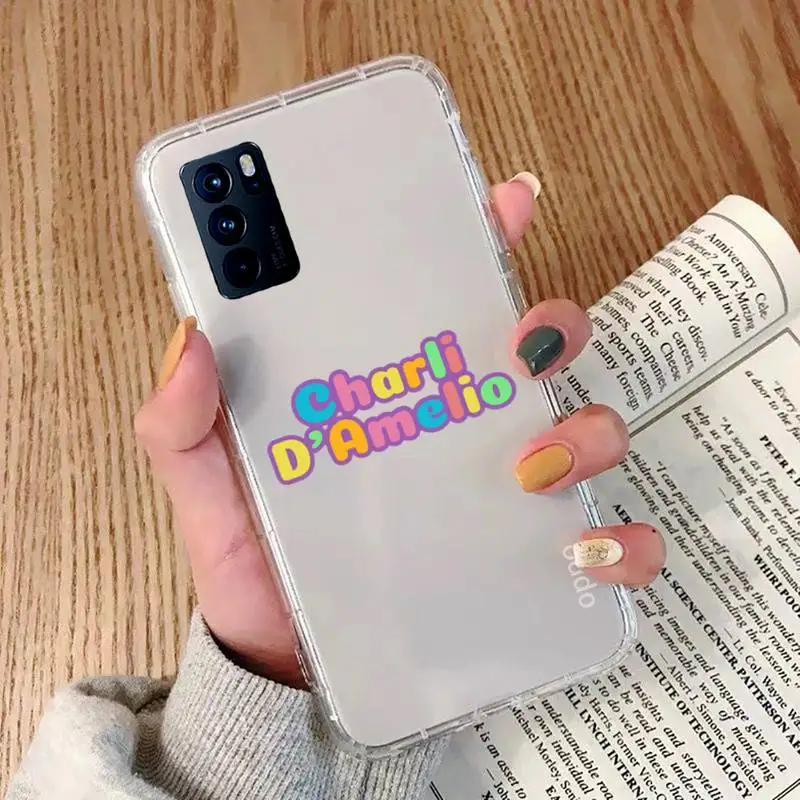 

charli damelio famous star Phone Case Transparent For OPPO A 3 5 33 7 8 52 9 11 32（2020）53S F 9 11 Realme X T 7 50 7 PRO