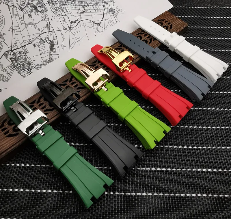 Ремешок для часов Audemars из силиконовой резины 27 мм|Ремешки часов| |