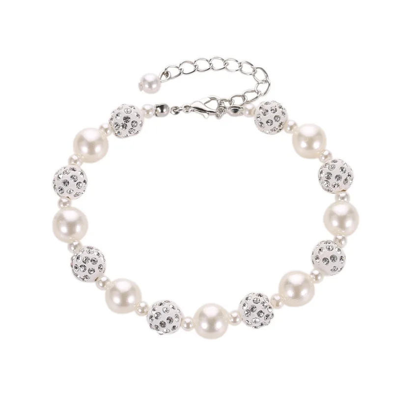 

QW Korean new hot selling Bracelet simple pearl drill ball string transfer bead bracelet sweet Xiangbala Bracelet