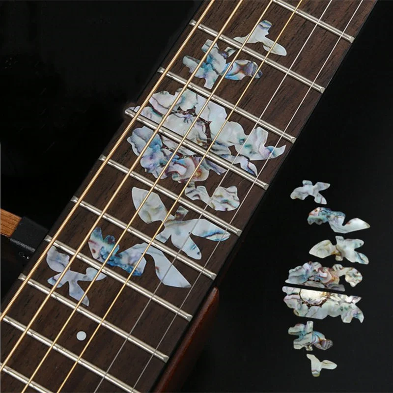 16 arten kreuz inlay decals griffbrett aufkleber ukulele gitarre zubehör elektrische akustische gitarre bass ultra dünne aufkleber free glob