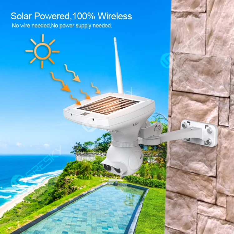 

Unique innovative wireless outdoor solar powered wifi security solar ip camera