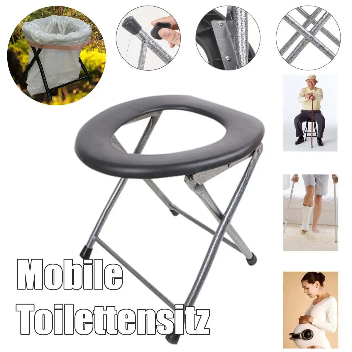 Складной Детский горшок для беременных тренировочное сиденье унитаза