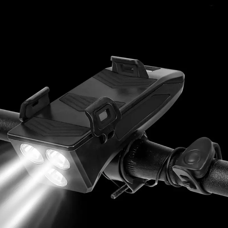 Передняя фара для велосипеда светильник держатель телефона велосипедный Звонок