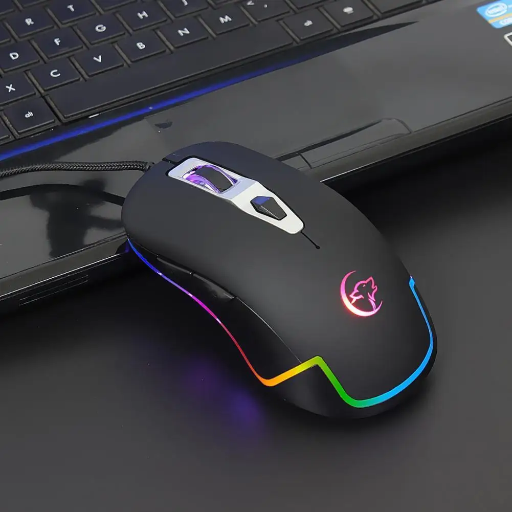 

YWYT G818 светящаяся RGB светильник 3200DPI Проводная оптическая игровая мышь, компьютерная поставка