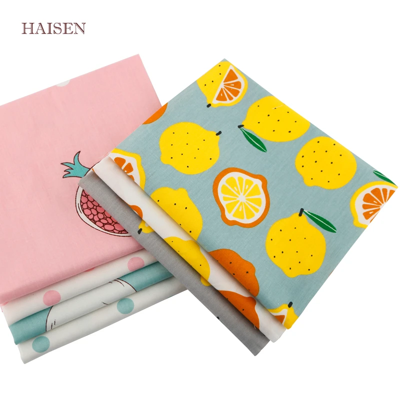 

7pcs/Lot,Fruit Series Twill Printed 100% Cotton Fabric For DIY Quilting Sewing toys tildas Patchwork Cloth Material 20cmx25cm