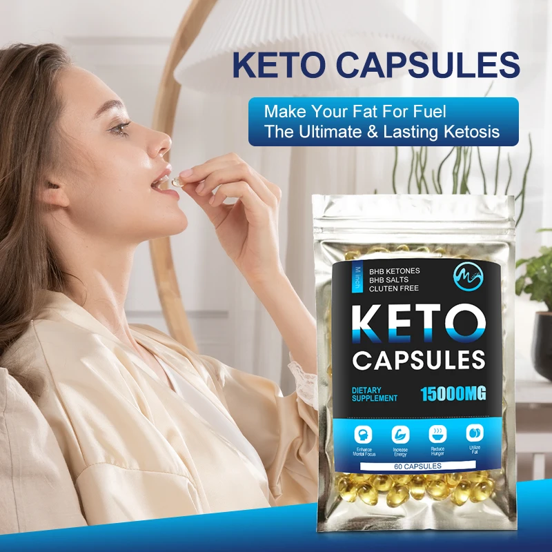 Кетоновые капсулы Minch сжигатель жира продукты для похудения кетогенная диета