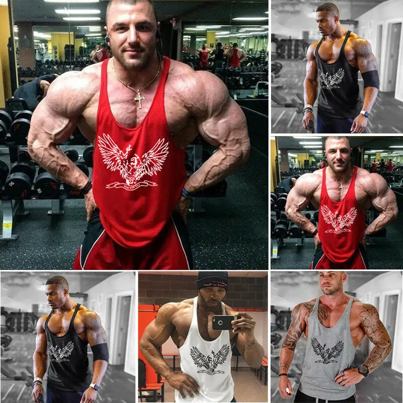 Лидер продаж оригинальная мужская майка для тренажерного зала с Y-образным