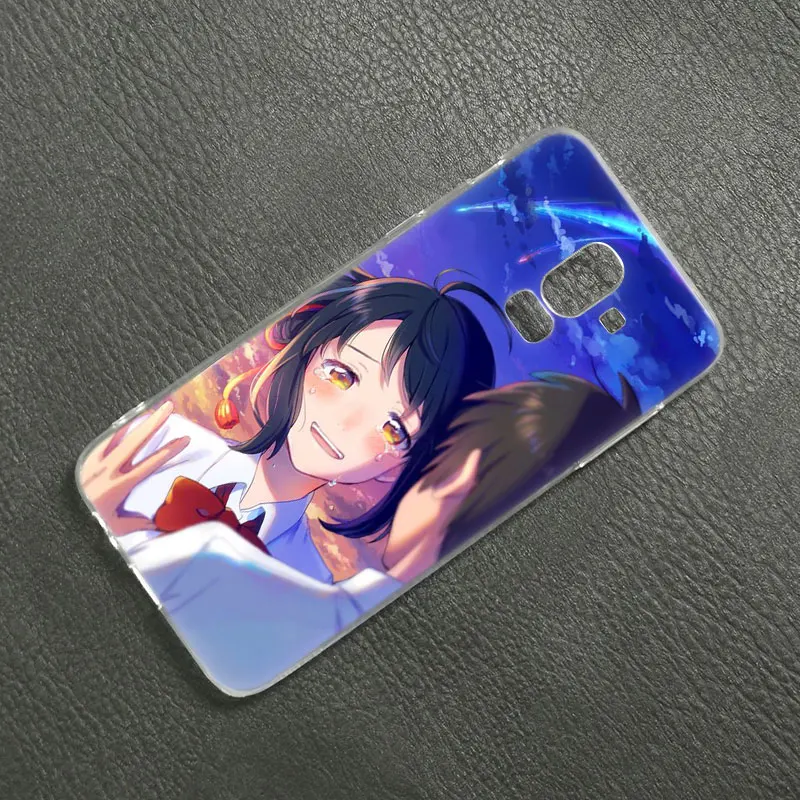Мягкий силиконовый чехол аниме ваше имя Kimi no Na wa для Samsung Galaxy J8 J7 J6 J4 J2 2018 Core J3 2016 J5