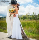 Женское камуфляжное свадебное платье Bealegantom, белое камуфляжное платье невесты с а-силуэтом, без бретелек, на шнуровке, модель WD52, размера плюс