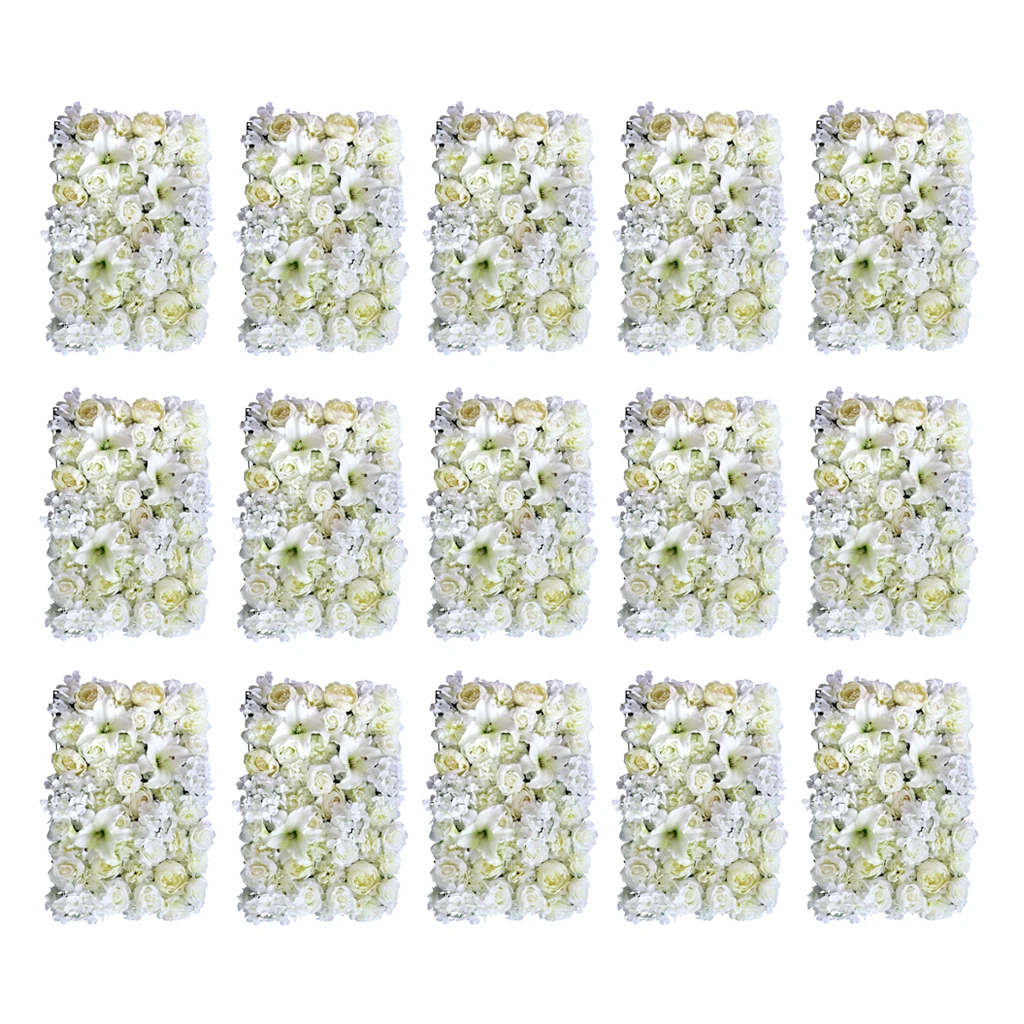 15 шт. Шелковая Роза и цветок лилии настенная панель для торговой вечевечерние фон