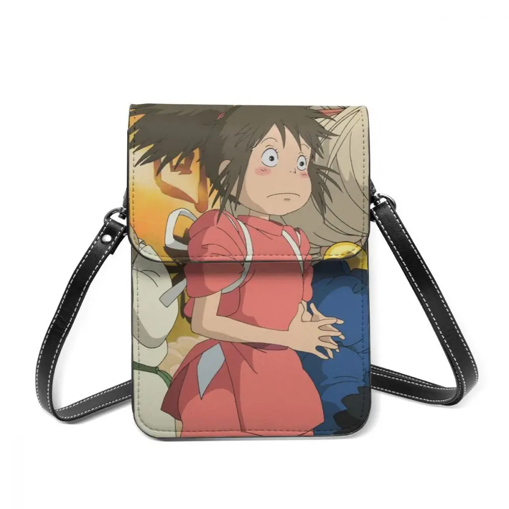

Spirited Away Shoulder bag, leather bag, multi-pocket lady bag, student fashion card bag, mobile phone bag