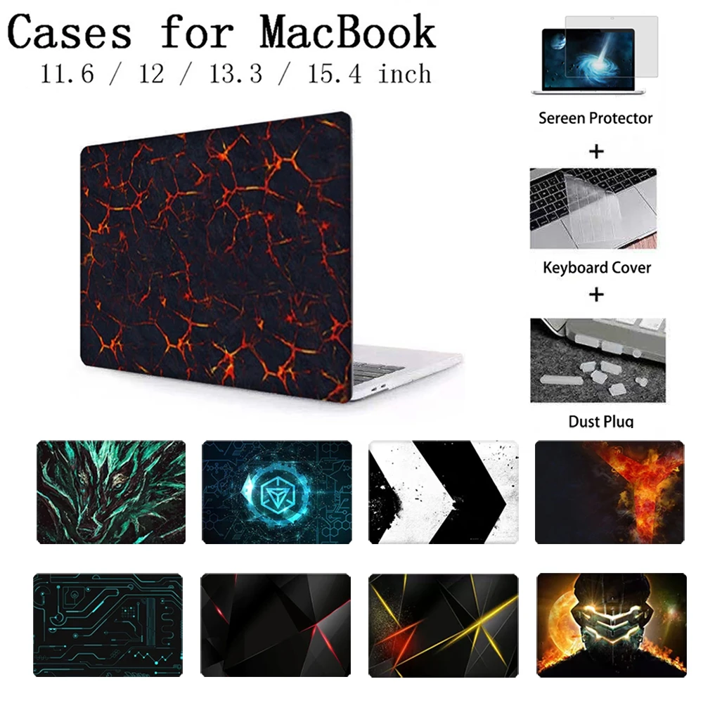 Новый темный стиль для MacBook чехол ноутбука рукав Air Pro Retina 11 12 13 15 3 4 дюймов Torba