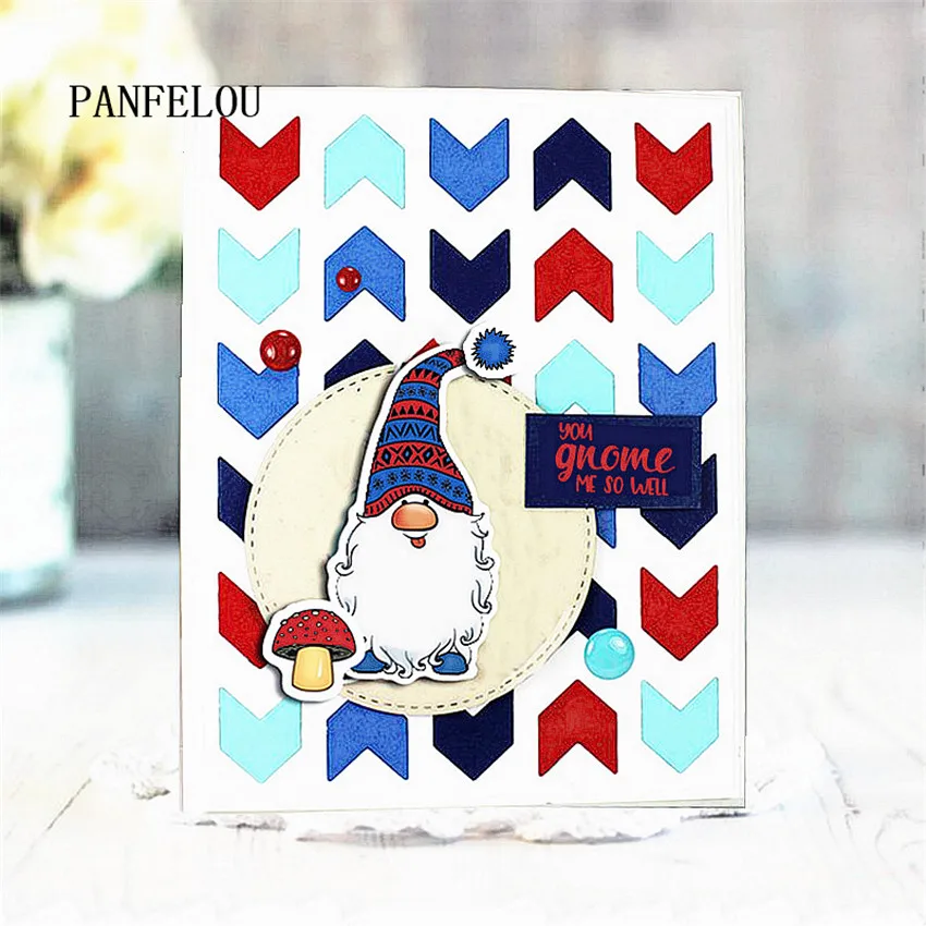 Прозрачный силиконовый штамп PANFELOU 15 5*21 с пасхальным эльфом печать сделай сам