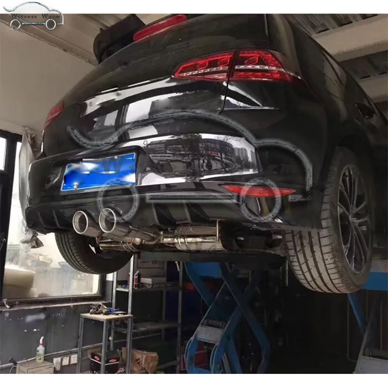 Углеродного волокна диффузор, губа на задний бампер для Volkswagen Golf 7 MK7 RLINE бампер R20 Стиль