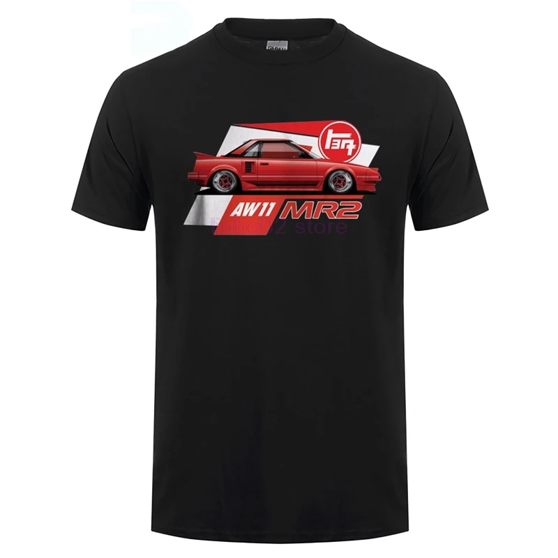 Летние Для мужчин s футболки AW11 MR2 JDM футболка повседневные топы 100% хлопок Юмор с