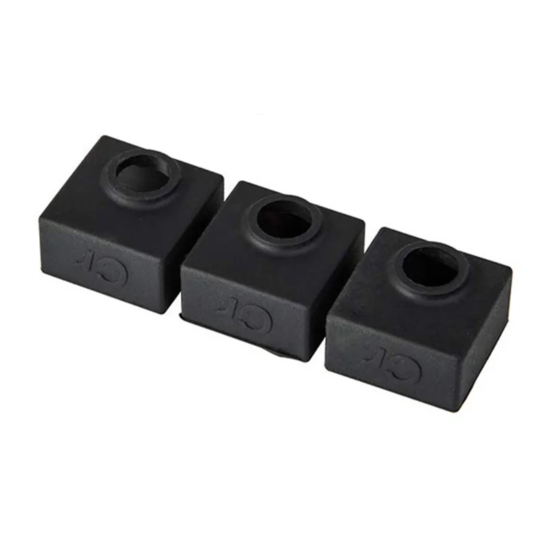 

3Pack 3D Printer Heater Block Silicone Cover MK7/MK8/MK9 Hotend for Creality CR-10,10S,S4,S5,Ender 3, Ender 3 Pro,ANET A8