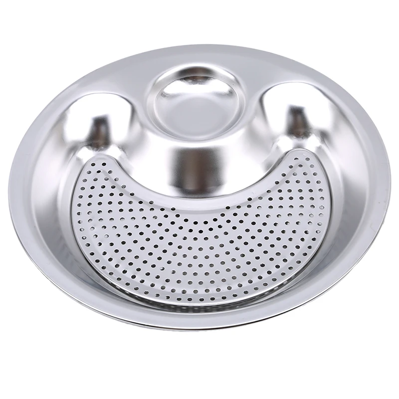 Круглый поднос из нержавеющей стали для суши|Блюдца и тарелки| |