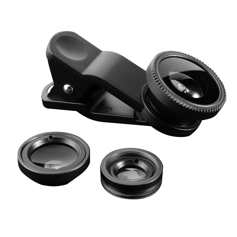 Объектив для телефона рыбий глаз 0.67x широкоугольный зум-объектив макрообъективы