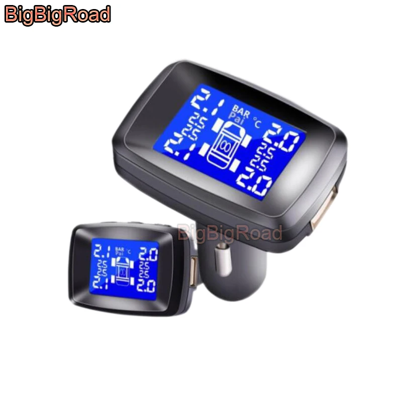 Система контроля давления в шинах BigBigRoad TPMS для Honda Odyssey Vezel City Fit Avancier Crider Accord URV UR V