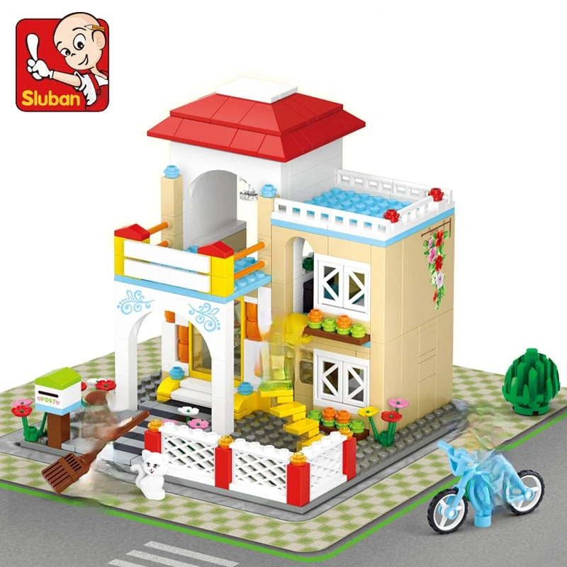 

380pcs Sluban Building Block Girl Dream Friends Sweet Home 380pcs Educational Bricks boy Toy christmas birthday Gifts 0533
