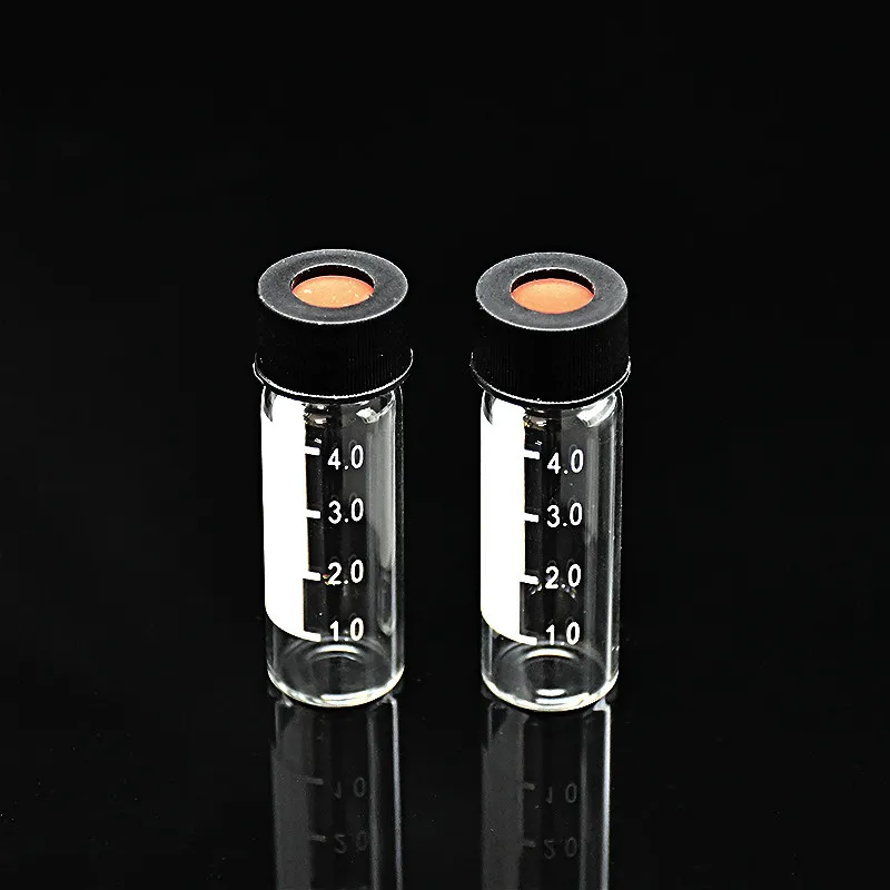Флакон для образцов прозрачный хроматографические флаконы дюйма 4 мл открытый