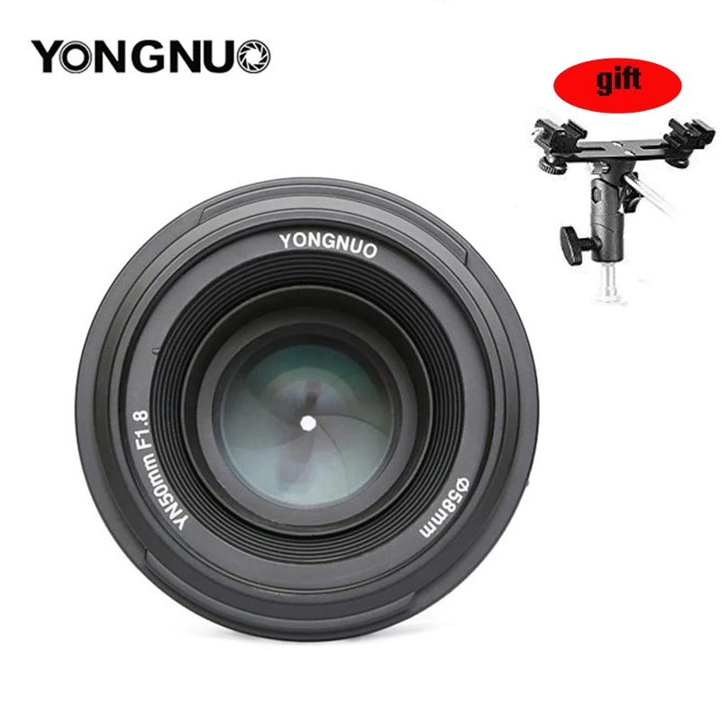 YONGNUO YN 50 мм YN50mm F1.8 объектив с большой апертурой AF/MF Автофокус фиксированный объектив для Canon EOS или Nikon DSLR камеры