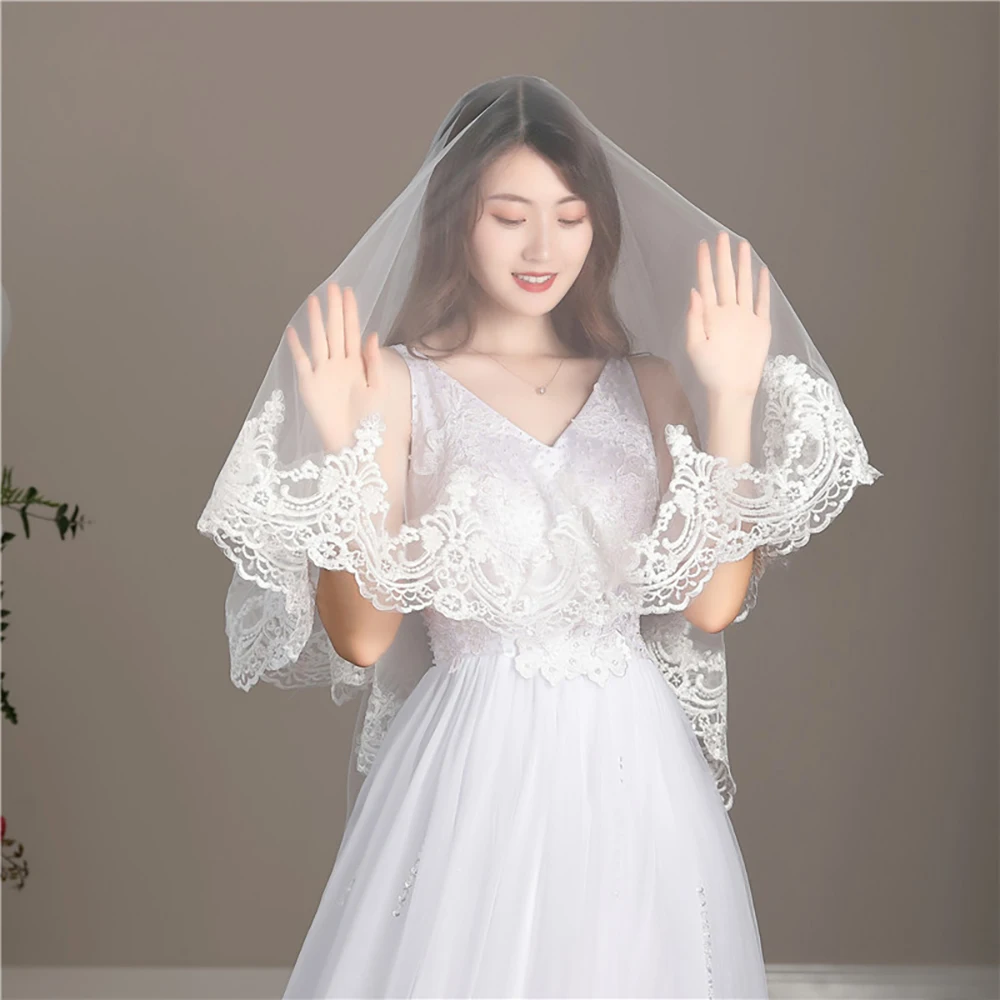 2020 новая красивая однослойная кружевная свадебная мягкая фата Molans 1 5 метров