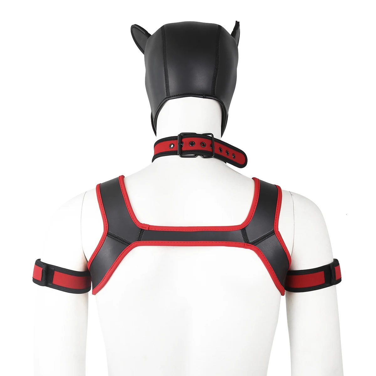 Puppy Play Dog Bondage Hood Mask Collar Armband Cosplay Fantasy Harness Bondage Sexy Set Adult Games Slave Pup Role Play Couples