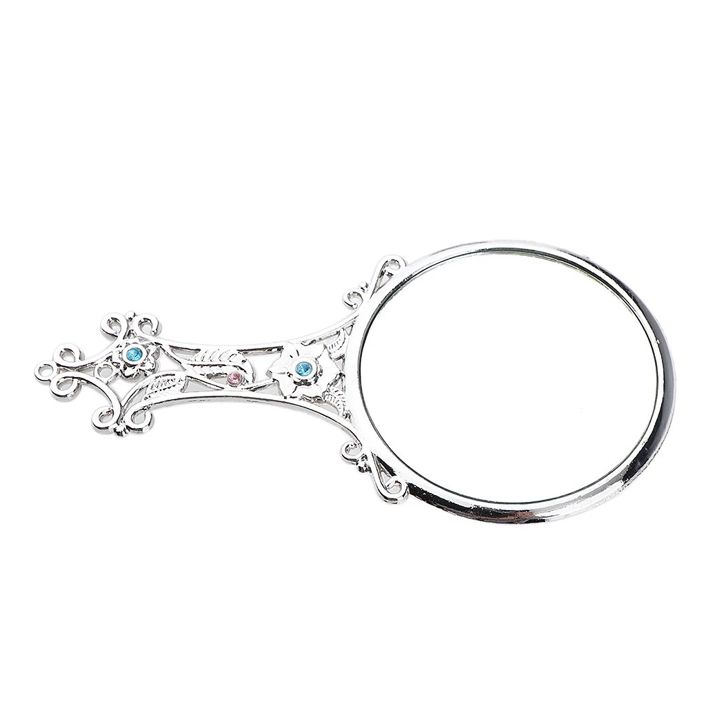 Винтажное зеркало для макияжа портативное ручное туалетное столик компактные