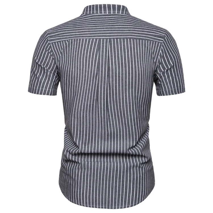 Мужская рубашка из хлопка весна-осень повседневные рубашки с коротким рукавом |