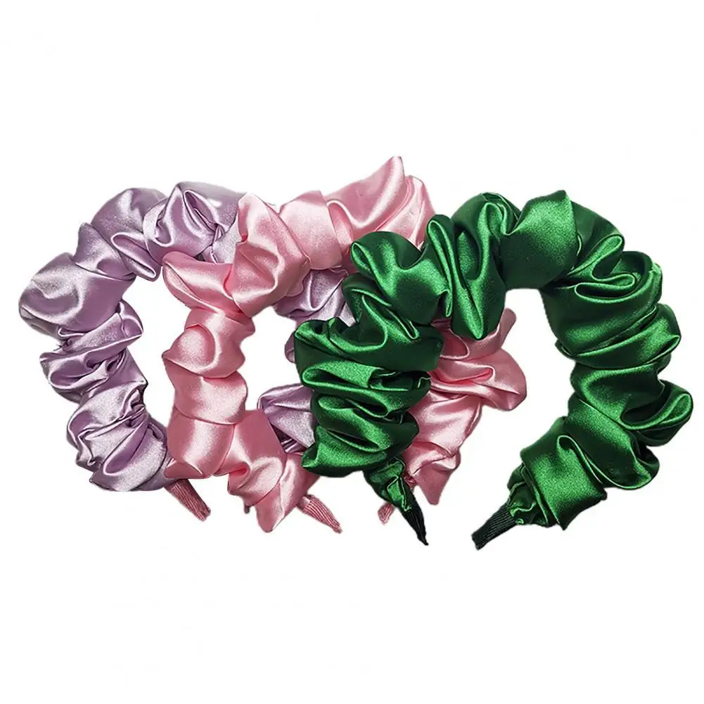 Эхо-красота искусственный шелк гладкая однотонная Нескользящая резинка для