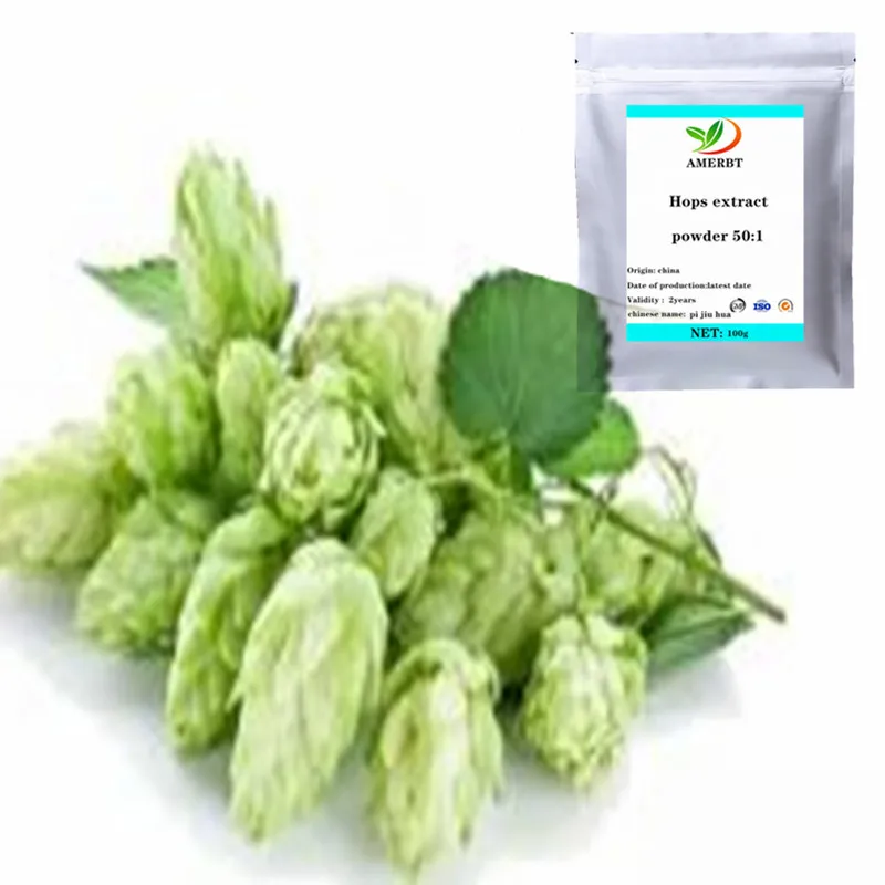 

Hot selling organic Hops extract powder pi jiu hua 50:1 Free Shipping