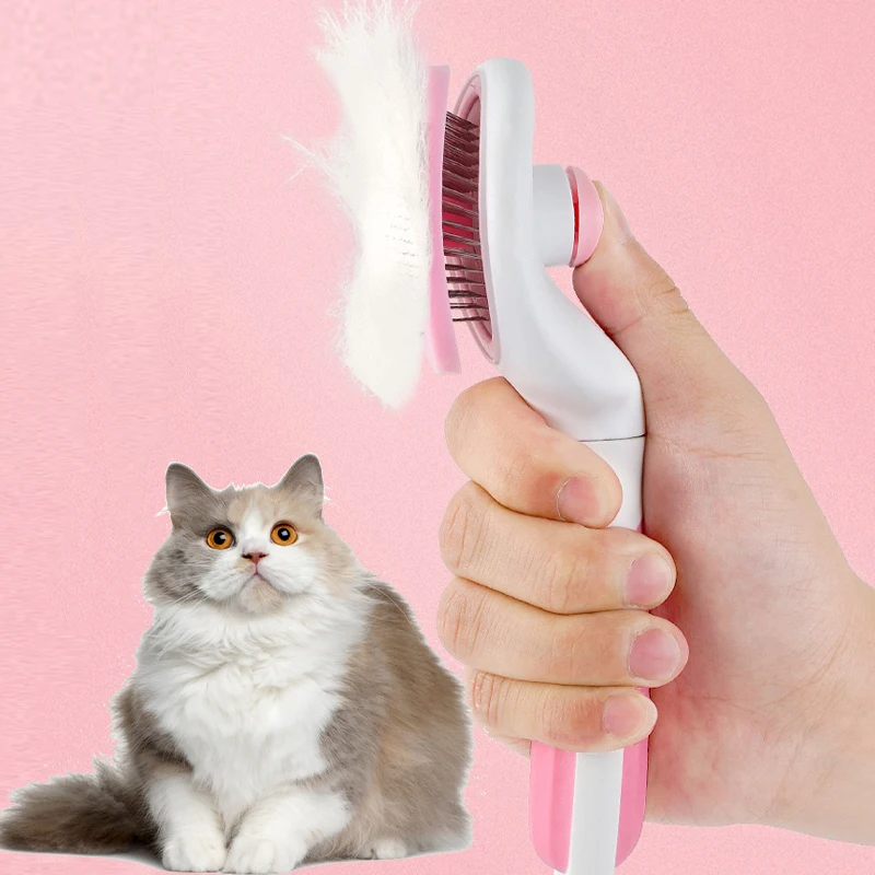 

Cat Hair Removal Brush Cat Comb Dog Pet Grooming Tool Shedding Trimmer Needle Comb Kitten Cleaning Dematting Slicker Brush