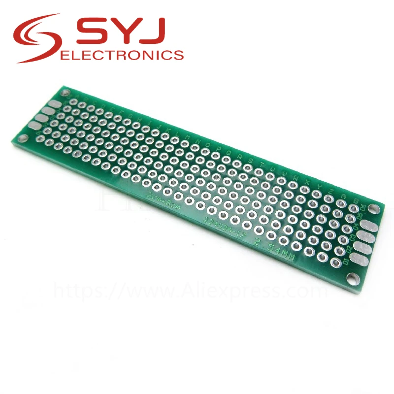 5 шт. / Лот 2x8 см 2 * 8 двусторонний прототип PCB diy универсальная печатная плата в