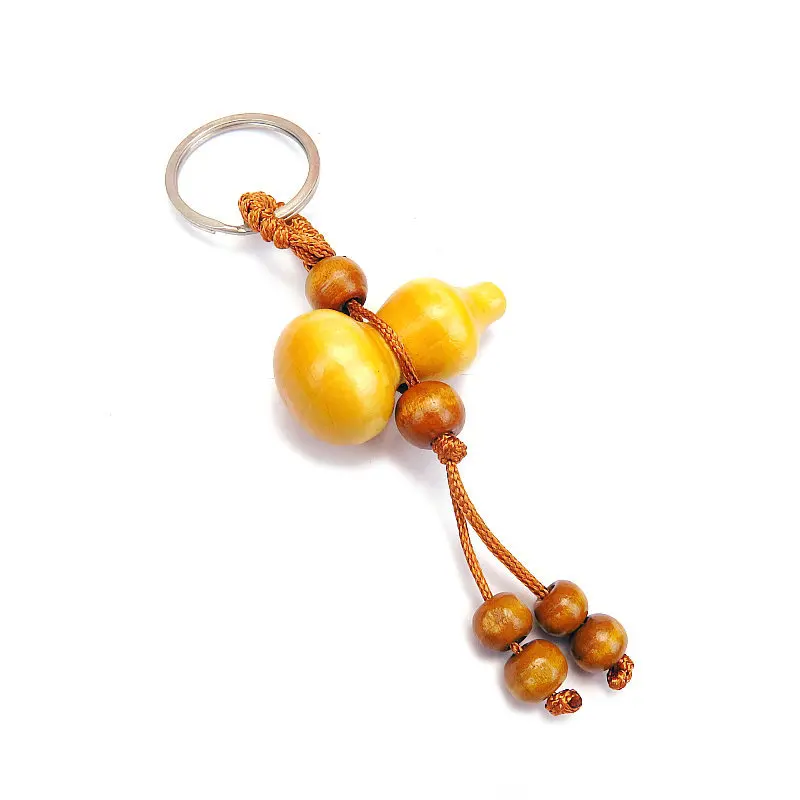 Креативная безопасная деревянная Тыква с креплением на ключи подвеска