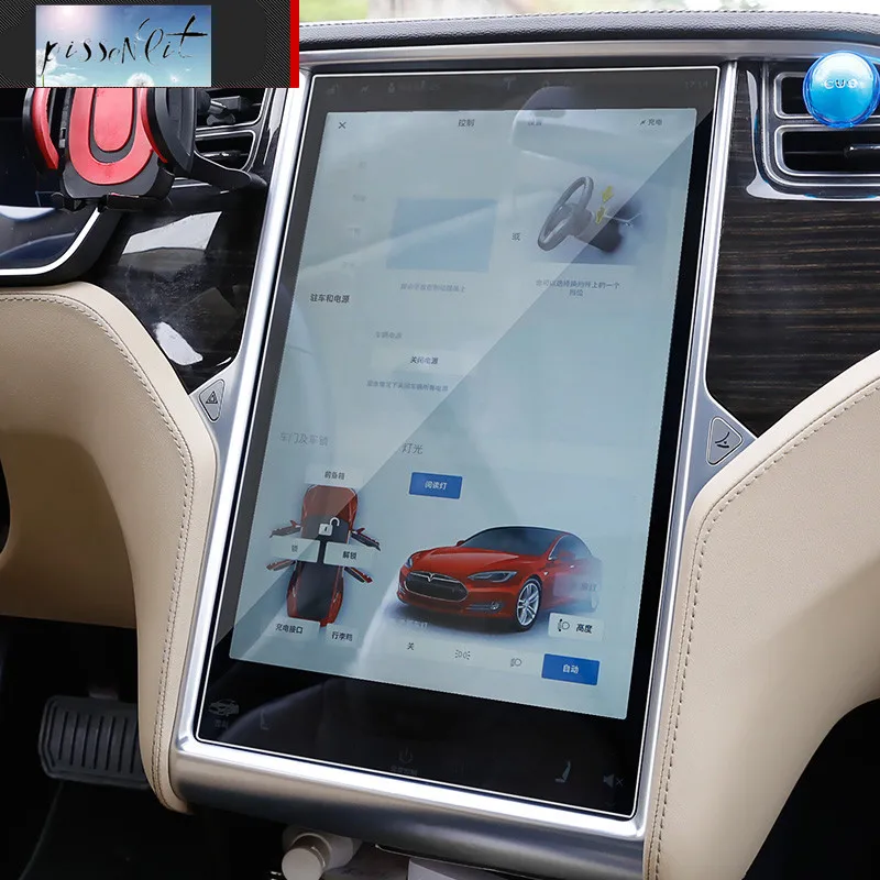 Аксессуары для Tesla Model 3 S X автомобильная навигация сенсорный экран закаленное