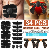 ems ab abdominal muscle stimulator hip trainer lifting buttock electrostimulation toner home gym fitness equipment training gear