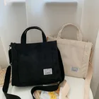 Роскошная дизайнерская сумка Вельветовая женская сумка 2020 Большая вместительная сумка на плечо однотонная сумка-мессенджер с пряжкой Маленькая квадратная сумка