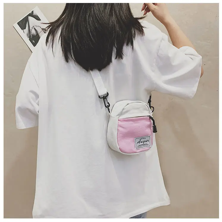 

Canvas Bag New Summer Japanese Cute Small Fresh All-match Hit Color Student Korean Version of Soft Cloth Diagonal Bag